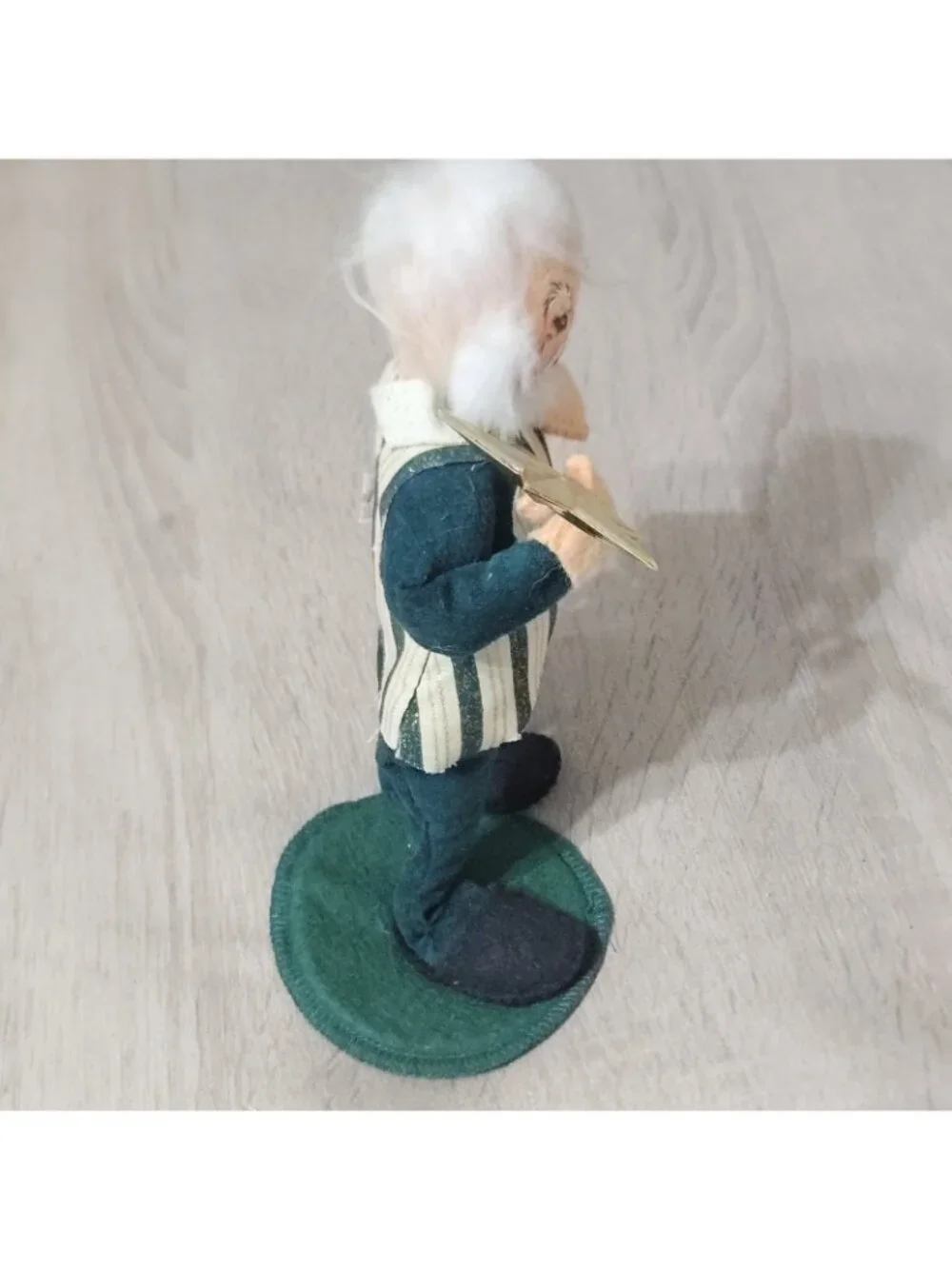 Vintage 1999 Annalee Doll Santa Claus Felt Figurine Christmas Holiday Decor 8in